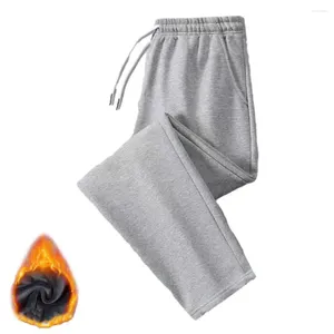 Pantaloni da uomo Pantaloni sportivi invernali caldi per uomo Pantaloni da jogging resistenti al freddo con elastico in vita felpato Casual