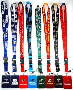 Rugby Team Neck Strap Keychain Clothing designer Man Lanyard Credit Card Holders Keycord Key Holder DIY Hanging Rope Phone Accessories