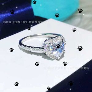 Ism Rings Jewelry Sweet Design Sense T Mosang Love Diamond Sterling Sier Plated True Gold Wedding Ring