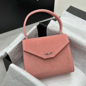 Mini borse ascellata Designer in pelle Stume da donna Spalla da donna 17 cm Hardware argento Hardware Filatta in metallo Borsa di lusso Classica Borsa per trucco rosa sacche di card di sacchetti sacchetti