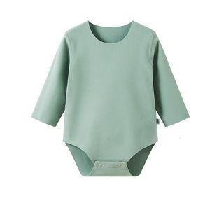 Rompers Baby Solid Jumpsuit Baby Rompers for Autumn CC10.12 230425