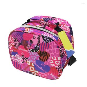 Сумки для хранения детская сумка для ланча с поперечным ремнем для кузова 6L Теплоизолированный пикник для пикника для школьной работы девочки для мальчиков.