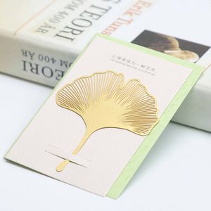 150pcs Leaf Bookmark Brass Metal Hollow Bookmarks Bodhi Leaf Ginkgo Leaf Bookmark Party Wedding Favor
