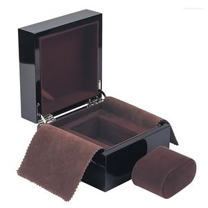 Watch Repair Kits Black Lacquered Wooden High-End Box Brand Display Square