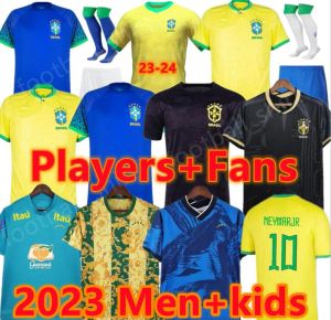 新到着2024年ブラジルサッカージャージーヴィニJr L.パケタネイマー23 24 P.Coutinho Richarlison Footbale Shird T.Silva Bruno G. Pele Casemiro Men Men Chids Kit Jersey