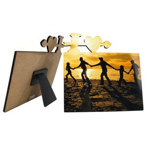 Valentine's Day Gift Sublimation Blank Photo Frame Album Heat Transfer Wedding Frames Wooden DIY Decorative Ornaments