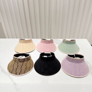 Лучший дизайн роскошного дизайна большие козырьки Top Hat Letter Designer Designer Ball Caps для женщины повседневной шляпы с солнцем