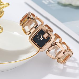 Женские модные повседневные роскошные часы, дизайнерские кварцевые часы из нержавеющей стали, 25 мм, высокого качества