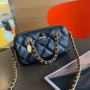 Mini Long Women Dxträdare Wallet Classic Portable Retro Crossbody Designer Bag With Chain Gold Hardware Luxury Handbag Coin Purse Card Holder Sacoche 20cm