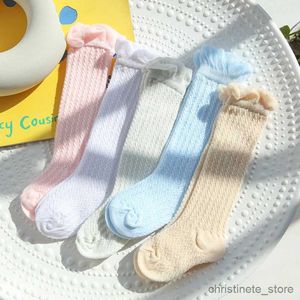 Kids Socks Newborn infant Girl summer thin Anti-mosquito high long sock breathable striped baby child over keen socks toddler kids stocking