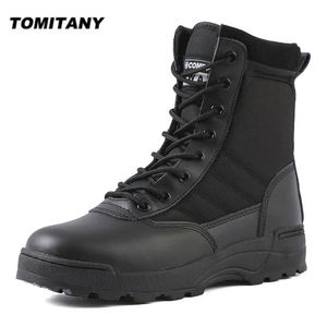 Buty taktyczne wojsko Mężczyźni Specjal Siły Walka Bojowa Armia Outdoor Turining Buty kostki Work Safty 231124