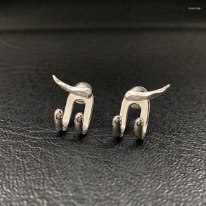 Kolczyki stadniskie Unikalne design wilk ząb dla mężczyzn kobiety proste modne akcesoria biżuterii Prezenty