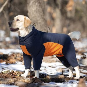Dog Apparel Winter Windproof Turtleneck Big Jumpsuit Puppy Fleece Overalls Pet Clothes Chihuahua Outfits French Bulldog Labrador Costume 231124
