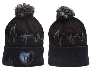 Grizzlies Beanies Memphis 북미 농구 팀 측 패치 겨울 울 스포츠 니트 모자 두개골 캡