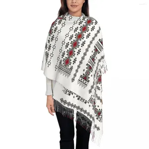 Halsdukar kvinnors tofs halsduk kabyle mattor mönster långt mjukt varmt sjal och wrap berber afrikansk symbol etniska gåvor pashmina