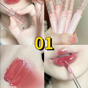 Lip Gloss Cappuvini Bubble Espelho de água Luz de vidro de vidro fêmea paridade estudantil Student leite Tea Cosméticos