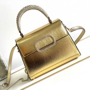 Дизайнерские сумки с бриллиантами Женщины роскошные сумочки металлическая цепная сумка для плеча сумки для мессенджера большая емкость.