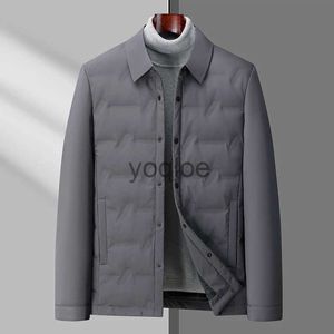 Męskie Down Parkas 90 White Duck Down Lapel Light and Thin Down Jacket Casual Jacket 2023 Winter New Business Men Jacket J231125