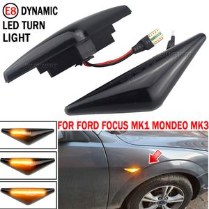 För Ford Focus Mk1 LED-tillbehör Mondeo 2000-2006 LED Light Car Sidemarkör Turn Signal Lamp Auto Blinker 2st