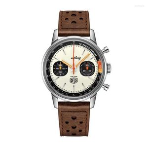 Wristwatches Luxury Top Time Watch Men Men Professional Aviation Chronograph Wristwatch Panda Eye Business for Men 702