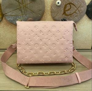 Louiseviutionbag coussin väskor högkvalitativa kvinnors designer purses axelväskor lyxiga crossbody tote fyrkantiga handväskor äkta läder t 5638