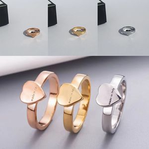 Ny designer G Ring Fashion Men's and Women's Rings högkvalitativa titanstålringar lyxiga smycken