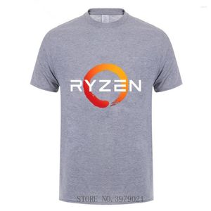 Męskie koszule 2023 Sprzedaż zabawna PC CP Uprocessor Amd Ryzen Bawełniana koszula dla mężczyzn Top Tees