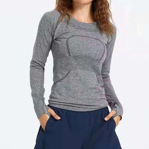 Designer-Yoga-Kleidung für Damen, Kleidung, Oberteile, T-Shirts, T-Shirt, Freizeitkleidung, Swiftly Tech Top, Sport, Damen, langärmelig, Laufen, schnell trocknend, Fitness, hochelastisch