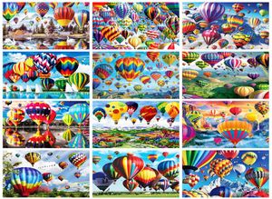 Evershine Full Square Diamond Målning Ballong 5D DIY Diamond Embroidery Cross Stitch Kit Landscape Home Decoration5798008