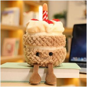 Party Favor Jellycats Plush Cute Birthday Cake Plushie Kawaii Room Decor Plushies Funny Gifts Kids Toys Dolls Christmas Gift Drop Deli Dh9Xz