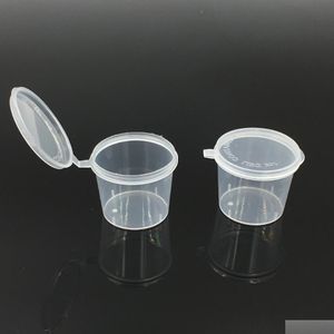 Packing Boxes Wholesale 1Oz Disposable Plastic Portion Cup Connt Sauce Snack Dressing S Containers W0030 Drop Delivery Office School Dh2D8