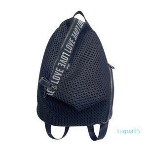 Mochilas de mochila de mochila de moda feminina Backpack de malha de malha