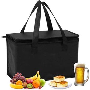 Backpacking Packs Portable Insulated Cooler Lunch Bento Bag Outdoor Camping Travel BBQ Mahlzeit Getränke Zipper Pack Picknickzubehör Picknickkorb W0425