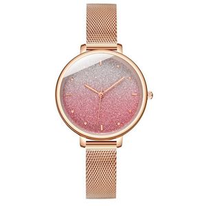 Wristwatches Ladies Starry Sky Diamond Metal Alloy Watch Luxury Crystal Fashion Clock Bracelet Gift