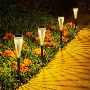 Lampy trawnikowe 1/2/4/6pcs LED LEAD LEGN LAVET IP65 Wodoodporna lampa słoneczna na zewnątrz do ogrodu/krajobraz/podwórko/patio/podjazd/Oświetlenie chodnika Q231125