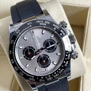 Temiz Fabrika, L Men's Mechanical Watch 4130 Ultra-İnce Hareket 12.2 Safir Cam 40mm Boyut Kauçuk Saat Band Gül Altın Kılıf