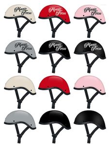 Motorradhelme Helm Open Half Face Gratis Geschenk für Mann Frauen Vintage Japanese Style Chopper Biker DOT Approved