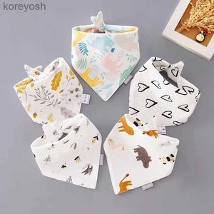 Bibs Burp Cloths 39 styles Baby Bandana Bibs Triangle Burp Cloths Baby Feeding Bibs Cotton Baby Bibs For Boys Girls Unisex Infant Drool BibsL231125