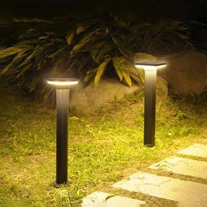 Lampade da giardino Esterno Impermeabile IP65 Lampada da prato in alluminio per uso domestico Paesaggio Luce Giardino Erba Cortile Quadrato Rotondo Stigma Lampione Q231125