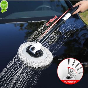 2023 Car Wash Brush Car Cleaning Brush Adjustable Telescoping Long Handle Cleaning Mop Chenille Broom Auto Accessories