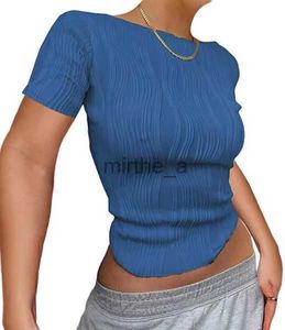 TシャツTシャツ女性の女性長袖のトップY2K服2023秋のカジュアルルーチド白いスキニーブラックベーシックティーコルセットパロバーTシャツsh