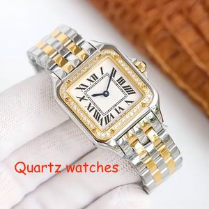 Montre de créateur Femmes Montres Quartz Mode Classique Montres Panthere Montre-bracelet en acier inoxydable 316L Marque de luxe Montre diamant Design de haute qualité