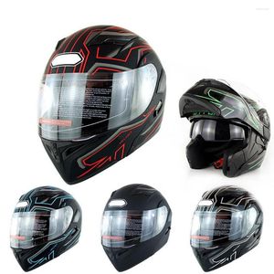 Motorcycle Helmets 1pc Motorbike Helmet Full-Face Cover Dual Visor For Racing Safe Accessories TD326