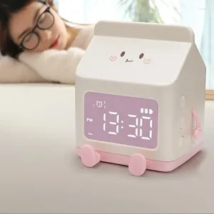 Orologi da tavolo Sveglia digitale Pianificazione ragionevole Visualizzazione settimanale Batteria Cartone del latte Camera da letto Scrivania Elettronica