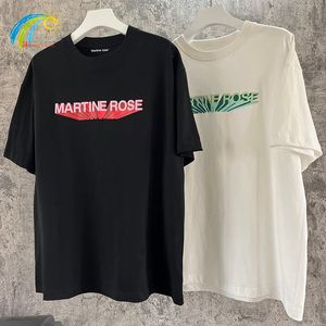 Мужские футболки SS Streetwear Loose Martine Rose Tshirt Men Men Women 1 1 Качественный винтажный классический футболок черный белый короткий рукав 230424