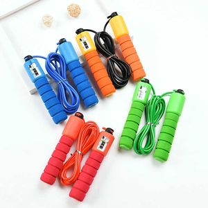 Jump Ropes Jump Ropes With Counter Sports Fitness Justerbar Fast Speed ​​Counting Hopp Skip Rope Hopping Wire P230425