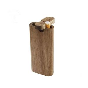 Tubi di fumo Piroga Fumo Legno di legno Con Digger One Hitter Filtri per sigarette in vetro Piroghe Pipe Drop Delivery Giardino domestico Househo Dhphs