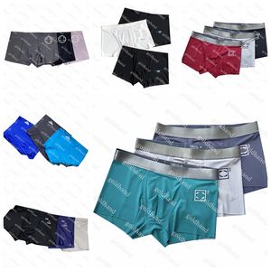 Designer mass boxers marca de moda cuecas homens menores de calcinha respirável