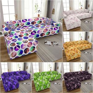 Chair Covers Geometric Sofa Cover For Living Room Sectional Slipcovers Elastic Corner Case Polyester Couch Armchair CoverChair