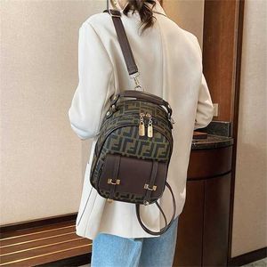 Designer bag 2023 Autumn/Winter New Style Simple Backpack Women's Korean Edition Contrast Checker Leisure Travel Small Backpack factory outlet